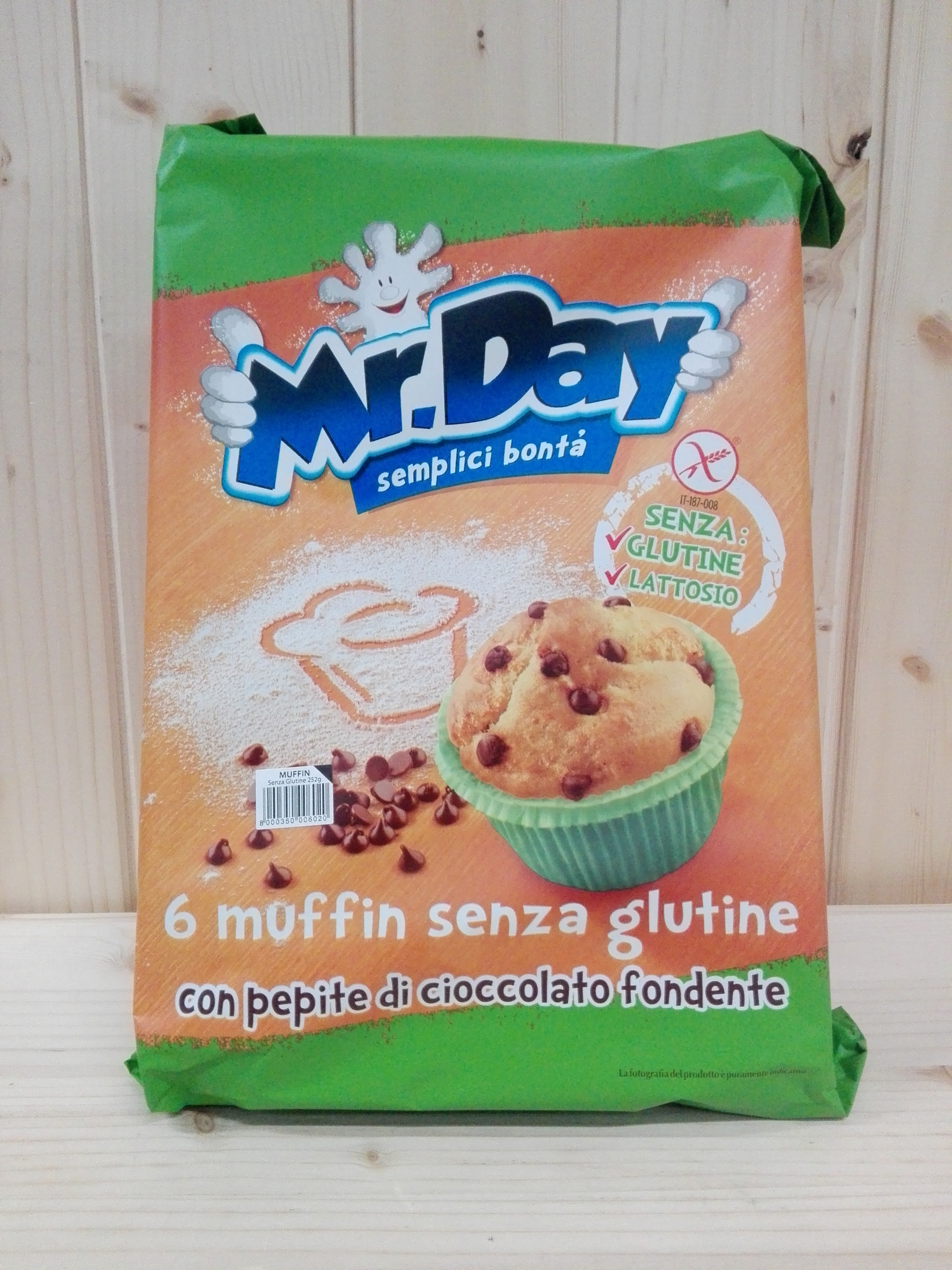 Mr. Day Muffin Con Gocce di Cioccolato, 252g  