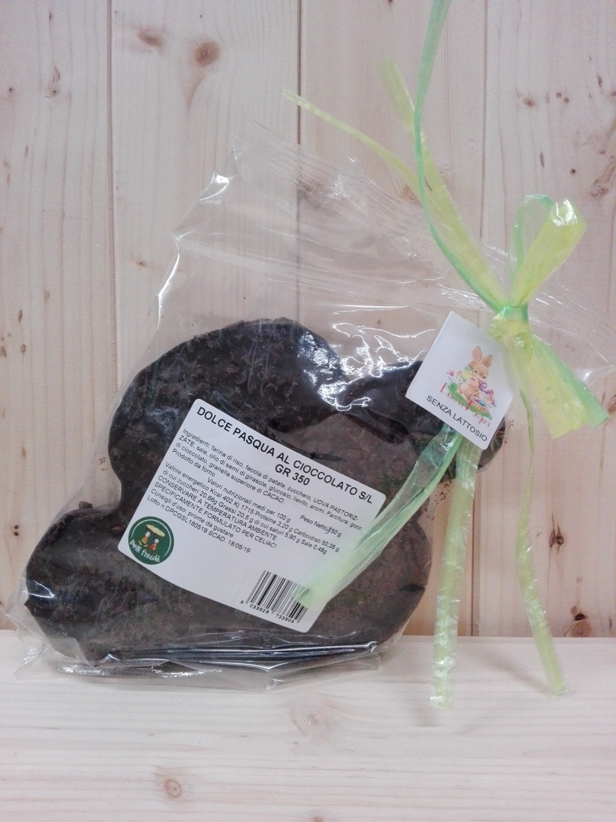 Dolce Pasqua al Cioccolato Senza Lattosio 350g
